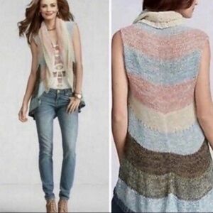 CAbi- Multicolored Circle Sweater - M